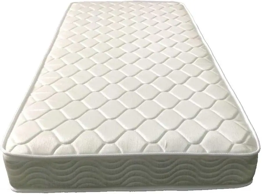 Matelas en polyester, jumeau, optimiste, blanc