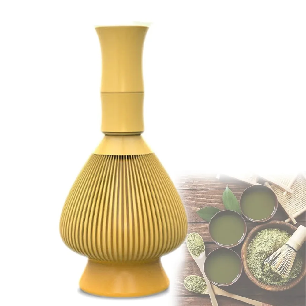 Tranditional Resin Matcha Whisk With Whisk Holder Reusable Green Tea Powder Whisk Portable Smooth Tea Brush Tea Set Accessories