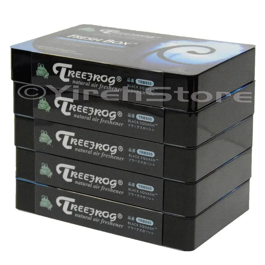 

Ароматизатор для автомобиля TreeFrog Xtreme Fresh Black Squash, 5 штук, длительного действия, большой размер