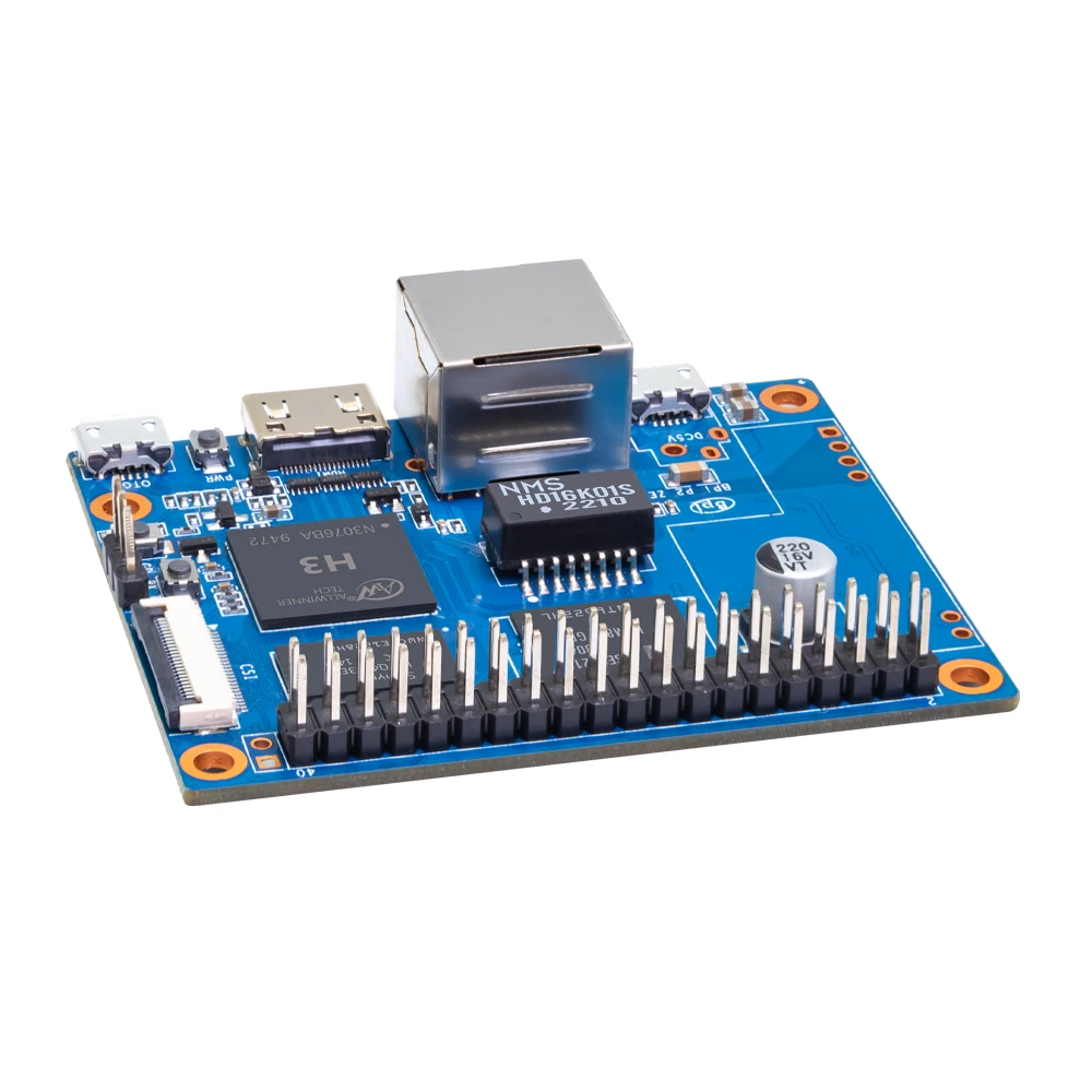 Banana Pi BPI-P2 Zero con custodia Power POE Allwinner H3 Quad-core Cortex-A7 512M DDR3 8G eMMC supporto PoE Run OS Android Linux