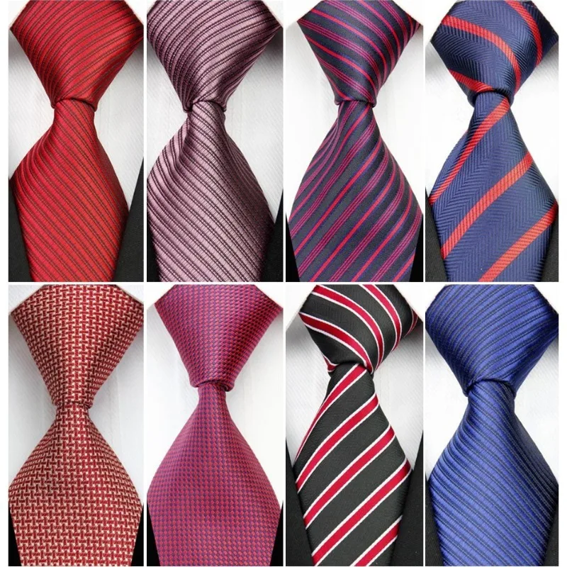 

Модный галстук на шею для мужчин и женщин 3 "/7,5 см Свадебный Шелковый черный белый зеленый серый красный синий фиолетовый коричневый полосатый галстук в горошек