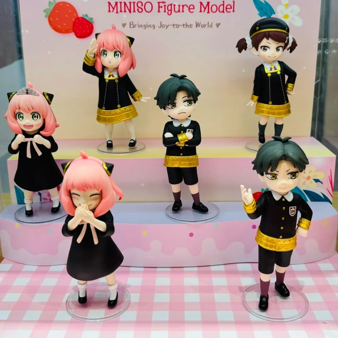 

Miniso Spy X Family Anya Series Blind Box Action Figure Toys Cute Doll Mystery Box Anime Model Surprise Bag Girls Birthday Gift