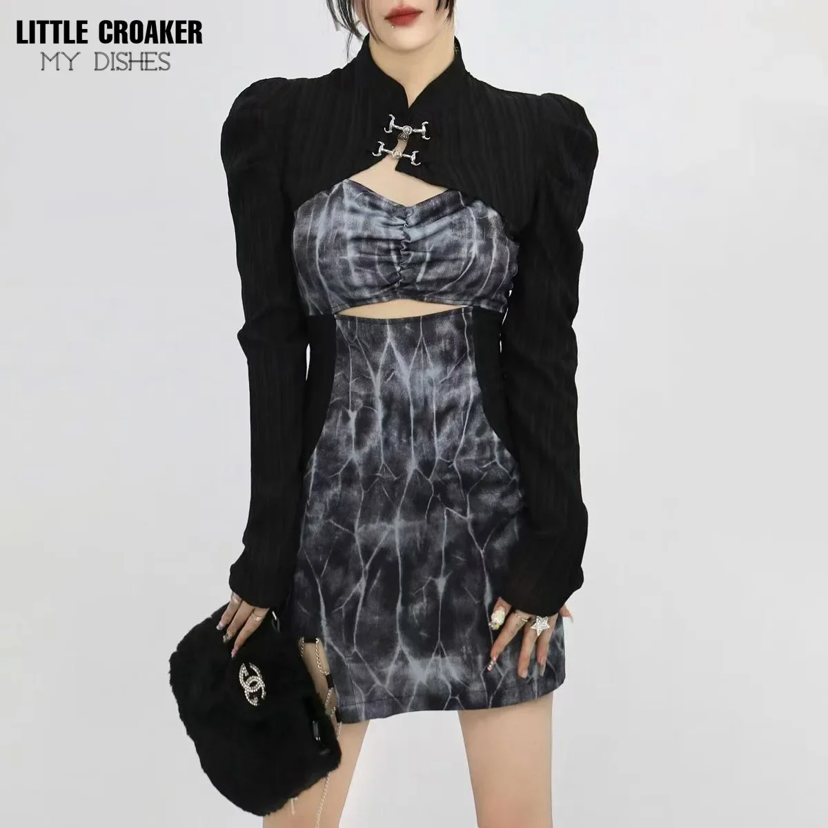 korean fashion  style streetwear club outfits woman 2024 sexy 2 pieces set women dress suits