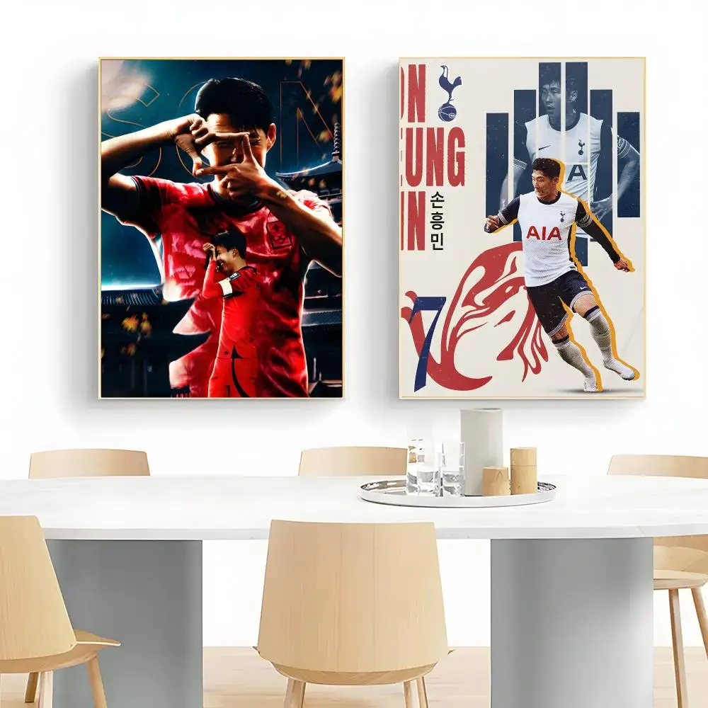 Pro Athlete S-Son Heung-min Poster Wall Art Print Decorative Mural Home Decor Gift Unframed