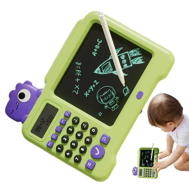 LCD Writing Tablet For Kids Children 2-In-1 Writing Tablet LCD Electric Toys Erasable Colorful Educational Toys National