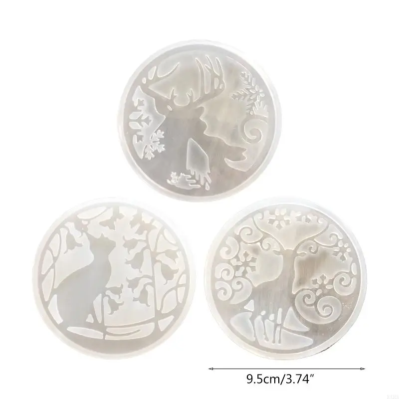Kxra Handicrafts Halsketten Ornament Gussform handgefertigtes Weihnachts -Hirschschmuck Schimmel