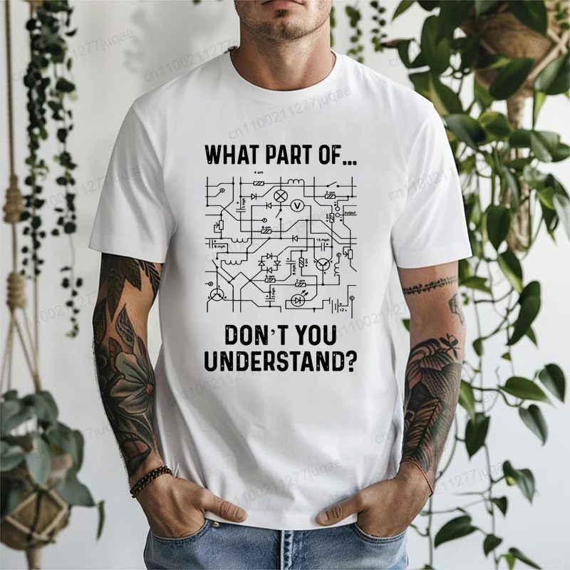 Electrical Engineer Engineering Sarcasm Engineer Funny Print Men's T-Shirt Oversized Graphic Tees for Women Tops Tees Streetwear