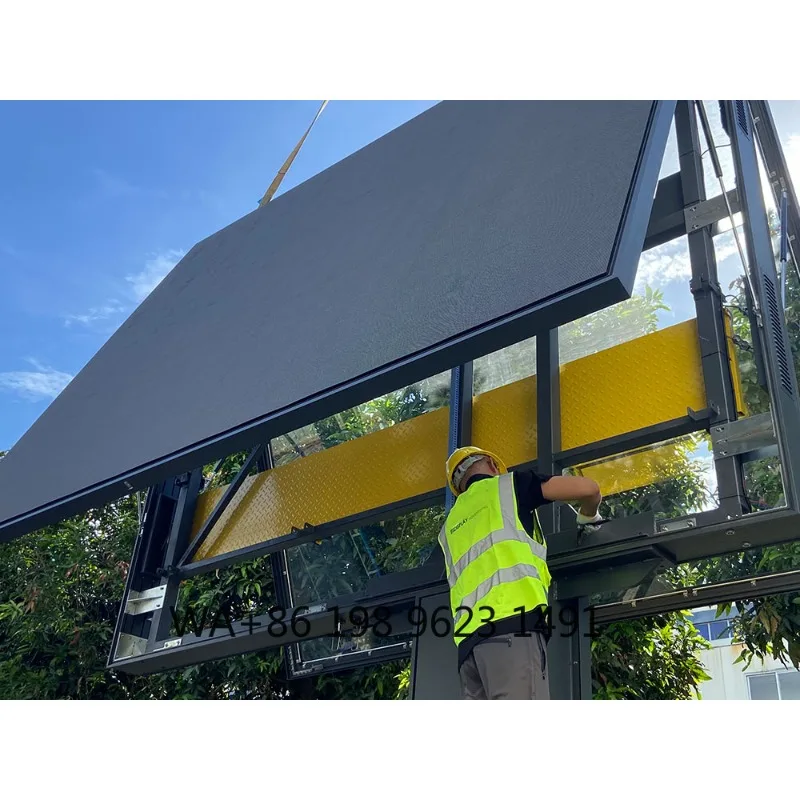 High Brightness Double Sided Outdoor LED Screen Waterproof Front Open Scrolling Full Color Display for Commercial Street