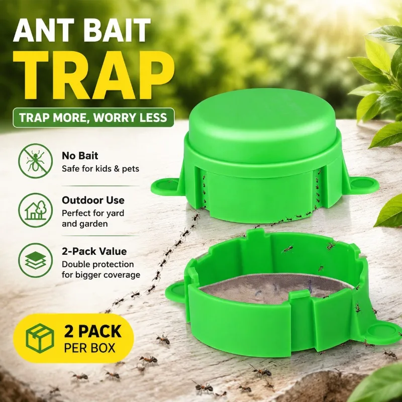Empty Ant Trap Bait-free Insect Catcher Reusable Outdoor Yard Garden Ant Capturing Container Safe Non-toxic Pest Control Device