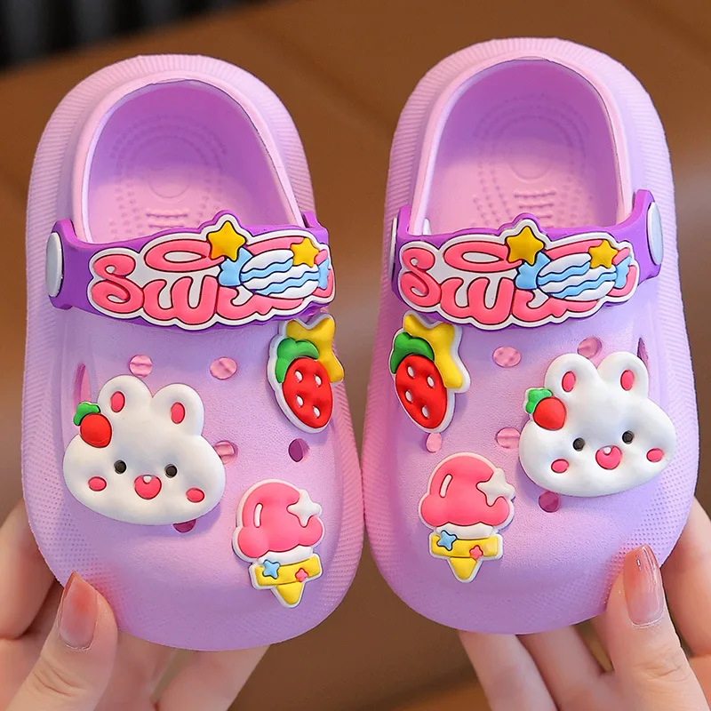 Summer Baby Shoes Sandals for Girls Boy Garden Beach Shoes Mules Baby Girl Cartoon Sandal Infantil for Children's Garden Shoes