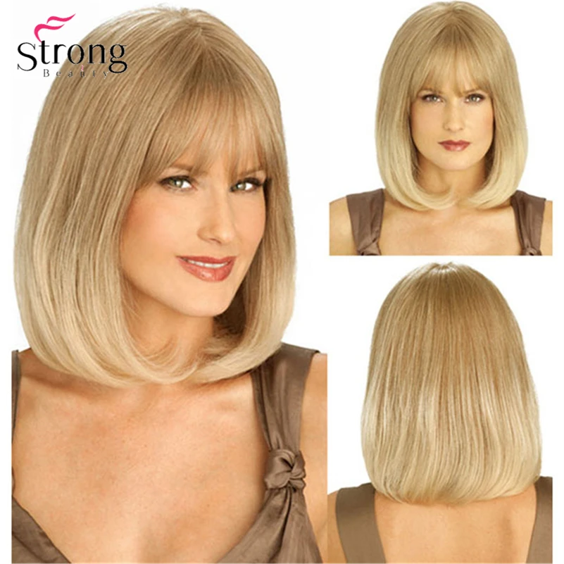 StrongBeauty Short Black Curly Full Synthetic Wig for Women mix order