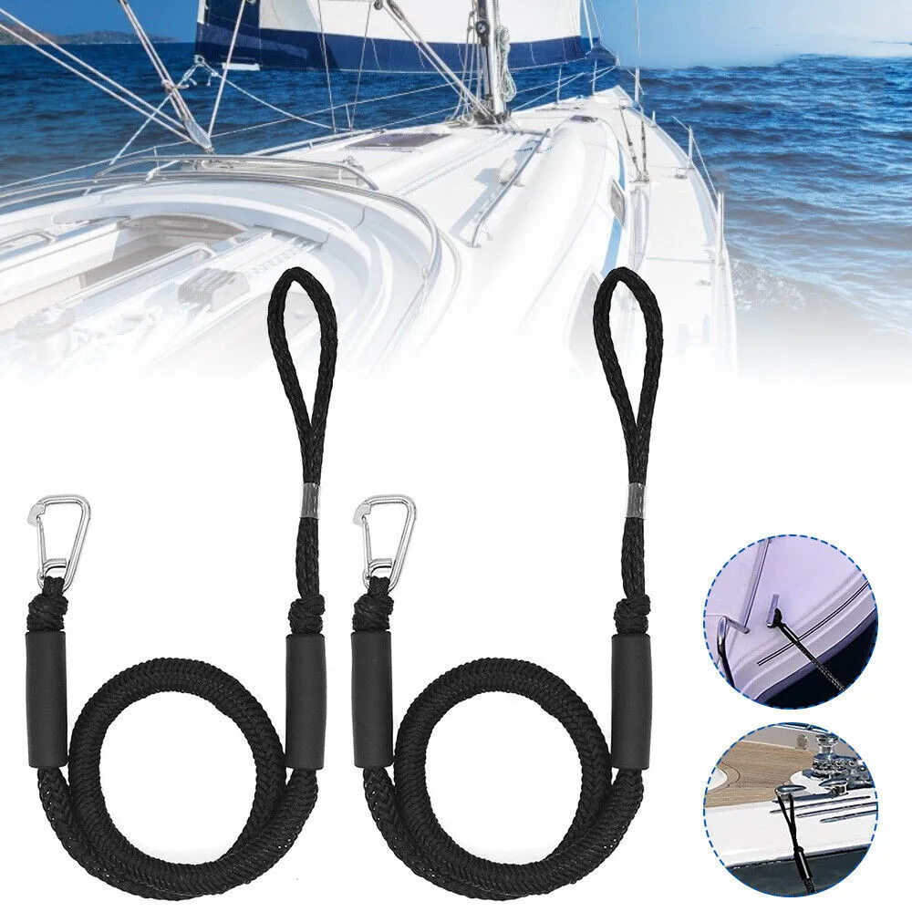 Cuerdas elásticas de muelle para piezas, Cuerdas elásticas de choque para Kayak, Jet Ski, Pontón, canoa, accesorios para barcos eléctricos, 1 unidad