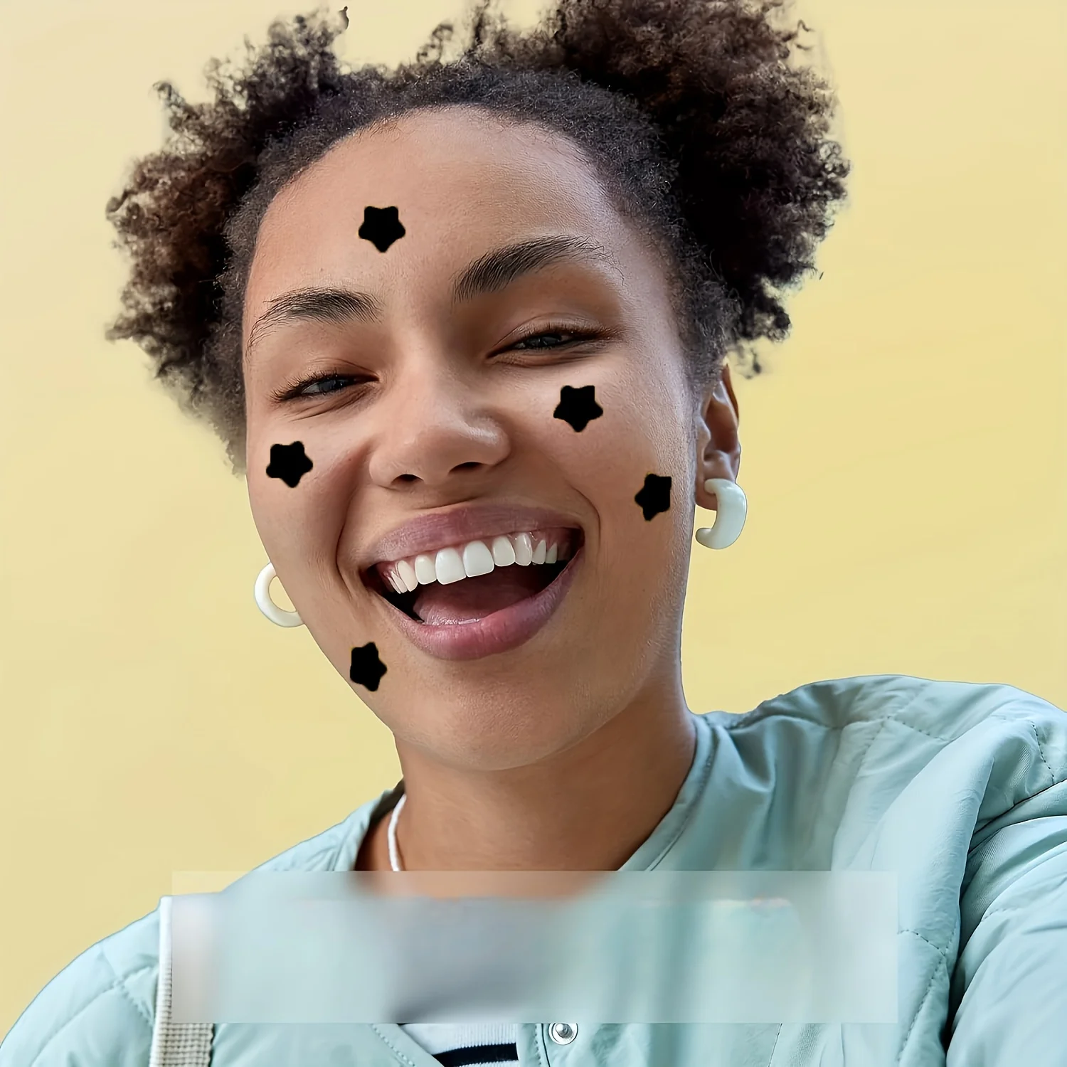 400 قطعة من رقع حب الشباب على شكل نجمة سوداء للبالغين من الجنسين - شرائط تنظيف فعالة للمسام، غير معطرة، خالية من الكحول، مقاومة للماء، لا #5