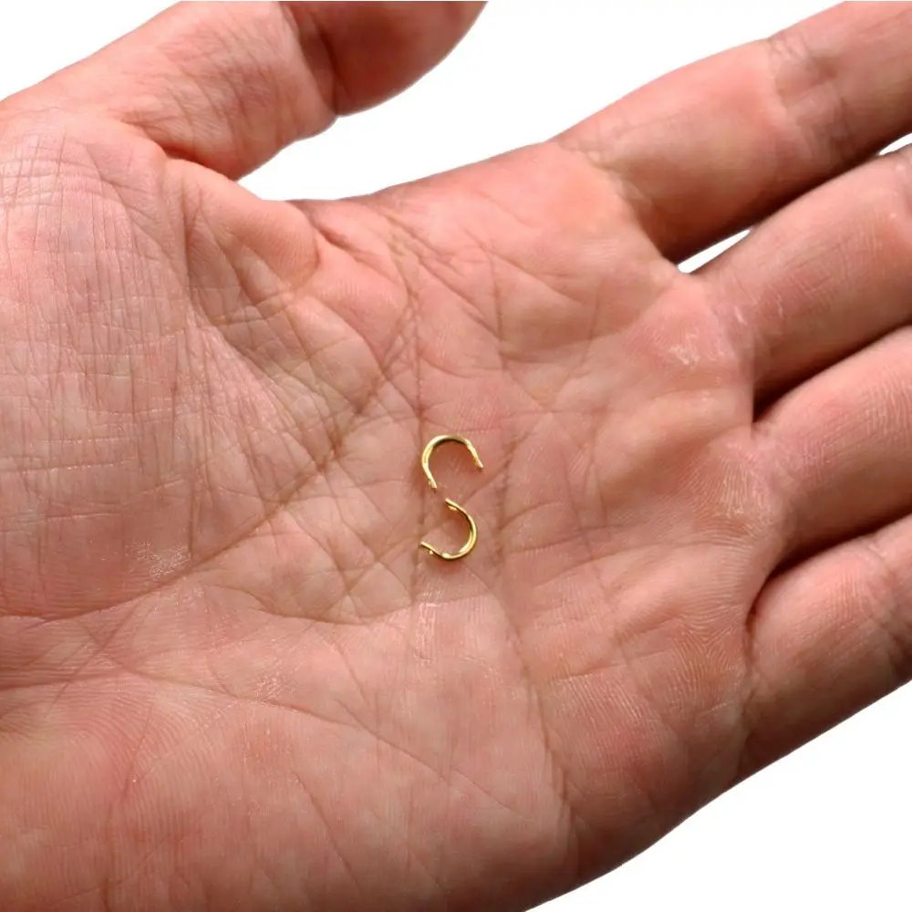 High Quality 4 Size Easy-Spin Clevises Easy Spin Brass U-Shaped Fishing Lures Accessories Durable Sliver/Gold Fishing Spinner image 6