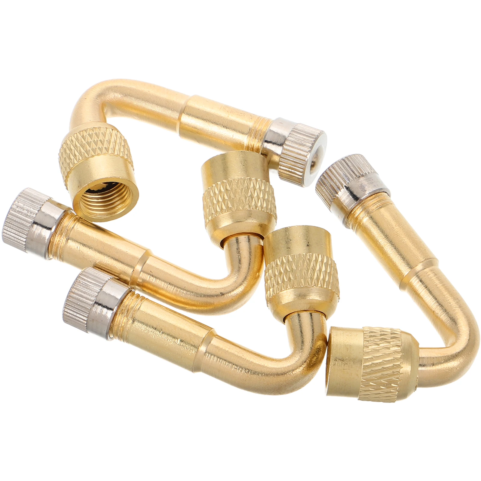 

4 pcs Tire Valve Stem Extender For Cars Trucks Rvs Motorcycle Bicycles Universal Durable Valve Extension Rod Auto Repair Tool