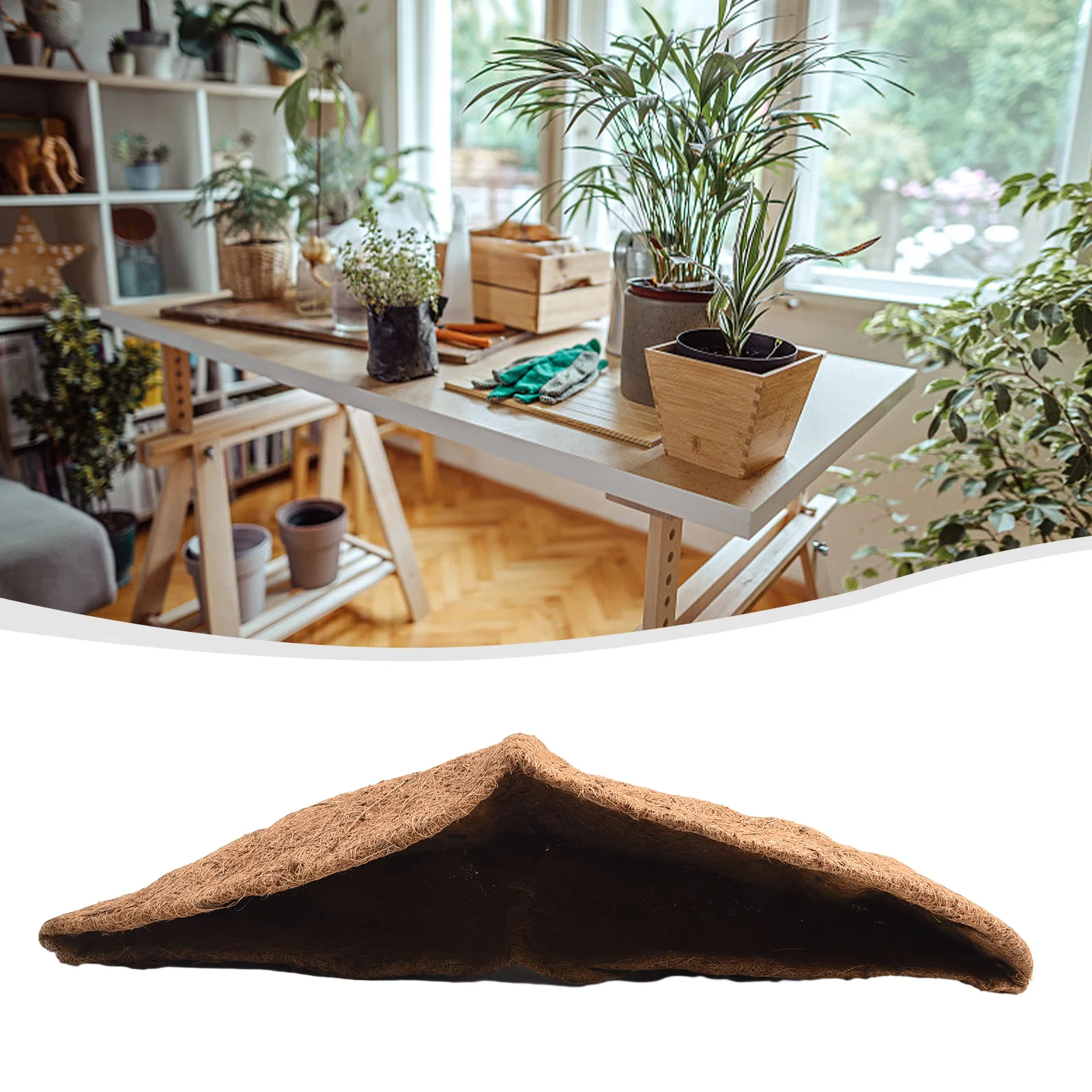 

Корзина Кокосовая подкладка Корито Колоко Подкладка Предметы из волокна Подвесные вставки Подкладка Натуральная замена Высокое качество