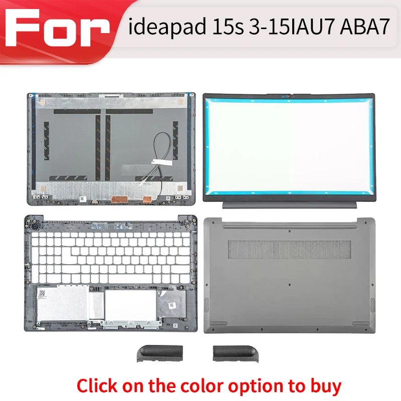 

Серая новая сменная крышка для Ideapad 3-15ABA7 3 15IAU7 2022, корпус для ноутбука, задний верхний чехол с ЖК-дисплеем