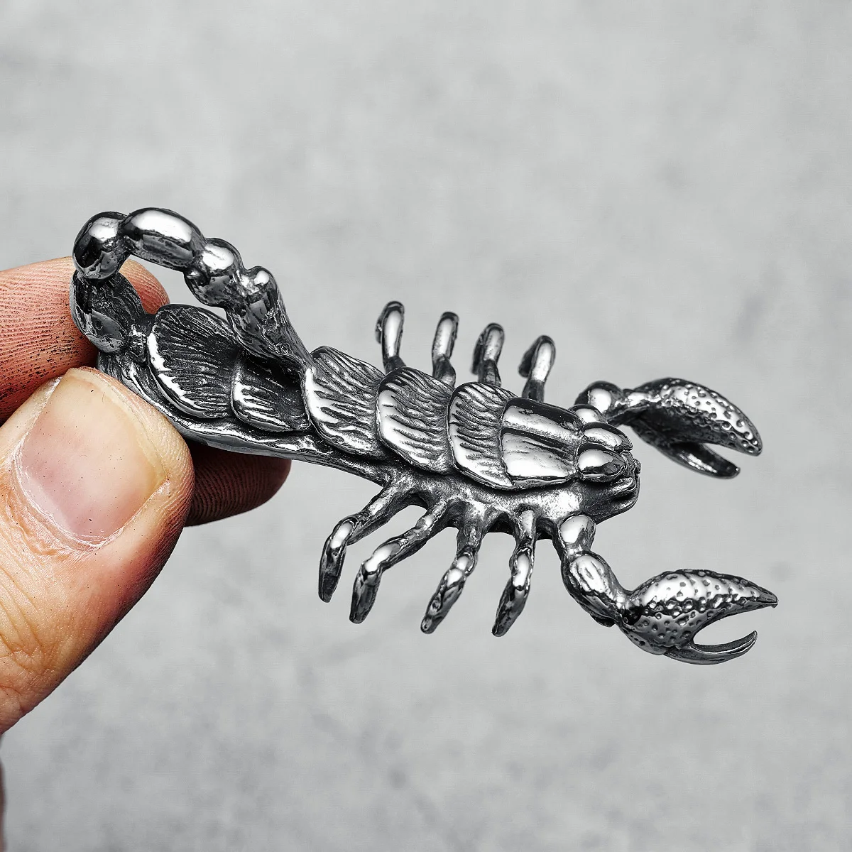 Sand King Scorpion Necklace 316L Stainless Steel Retro Men Pendant Chain Rock Punk Party for Friend Male Jewelry Gift Wholesale