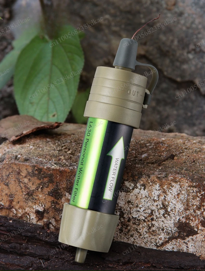 L630 Portable Water Filter Straw, 0.1μm Ultrafiltration Outdoor Water Purifier for Emergency