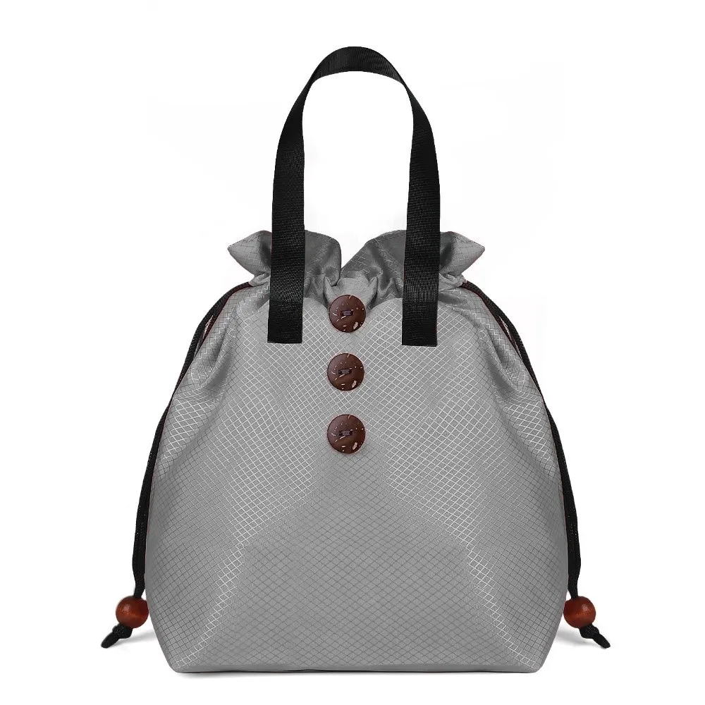 

Foil Insulation Drawstring Lunch Bag Thickened Heat Preservation Picnic Bag Meal Storage Waterproof Insulated Meal Bag Student