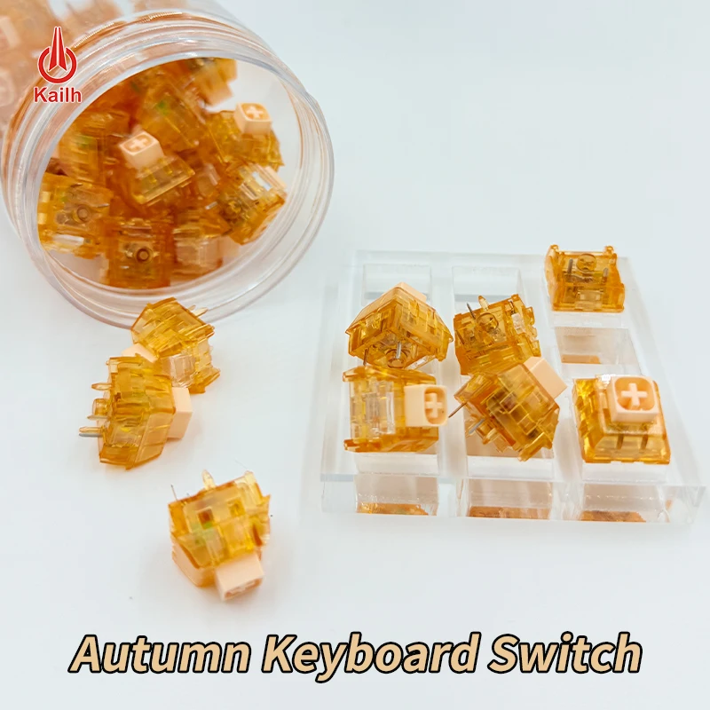 

Kailh Box Pro Autumn Keyboard Switch 5pins Mechanical Switches RGB POM 20mm Double Spring IP54 Clicky Feel Custom Gamer