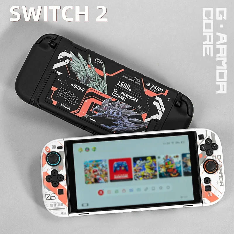 Original Switch2 Protective Shell Ns2 Hard Shell Custom Graffiti Attack Armor Core Mecha Split Game Anime Peripheral