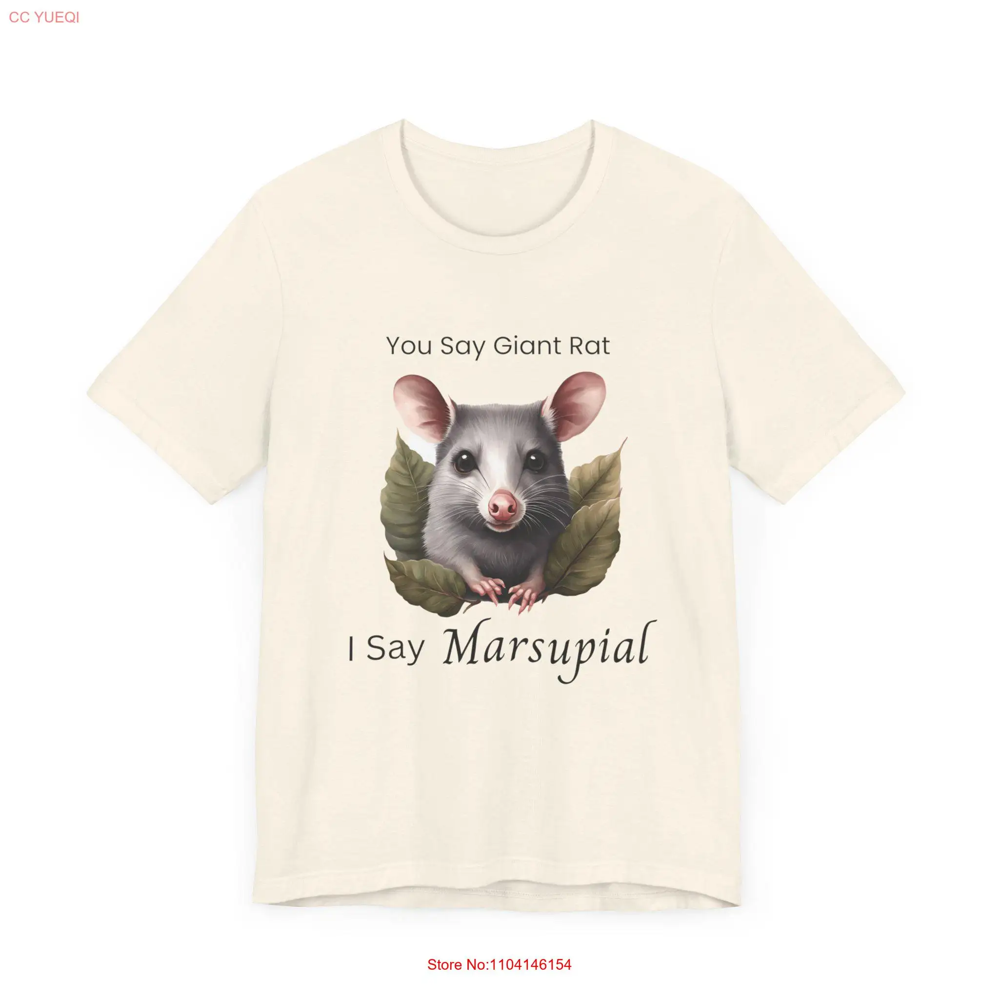 Possum Marsupial T Shirt Cute Opossum Funny Lover Animal long or short sleeves