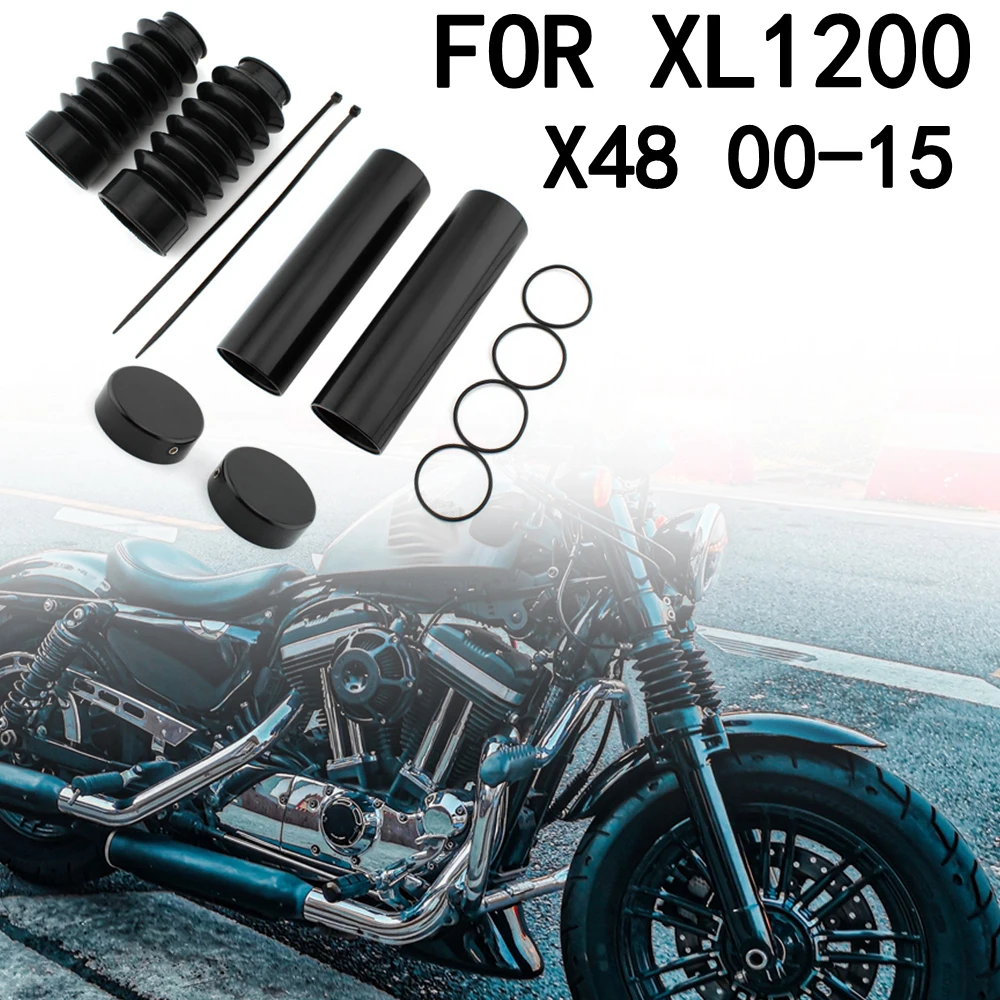 Motorcycle Front Fork Protection Kit Dust-Proof FOR Harley X48 00-15