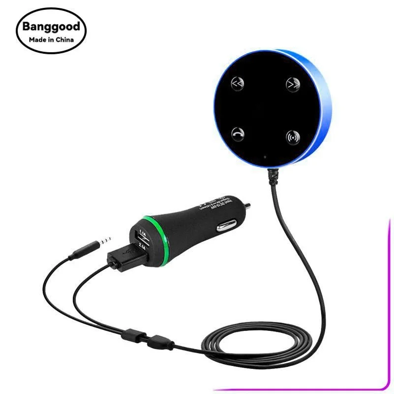 JRFC02 Car MP3 Hands-free Bluetooth Receiver Fm Transmitter Two-in-one Double U Car Charger New Model