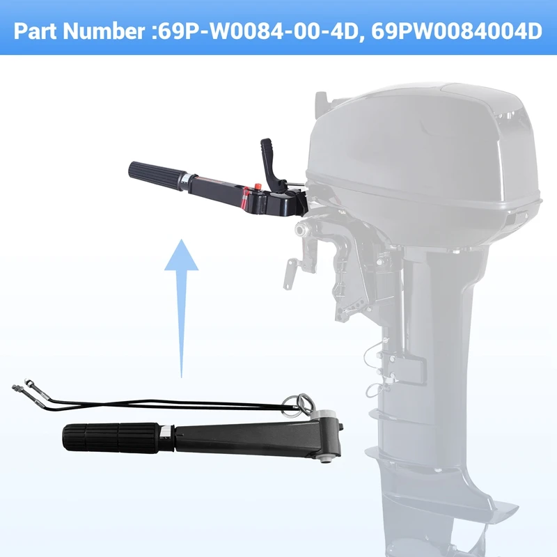 69P-W0084-00-4D Handle Steering Assy For Yamaha Outboard Motor 2 Stroke 25HP 30HP 69P-W0084 689-42111 689-42111-01-4D