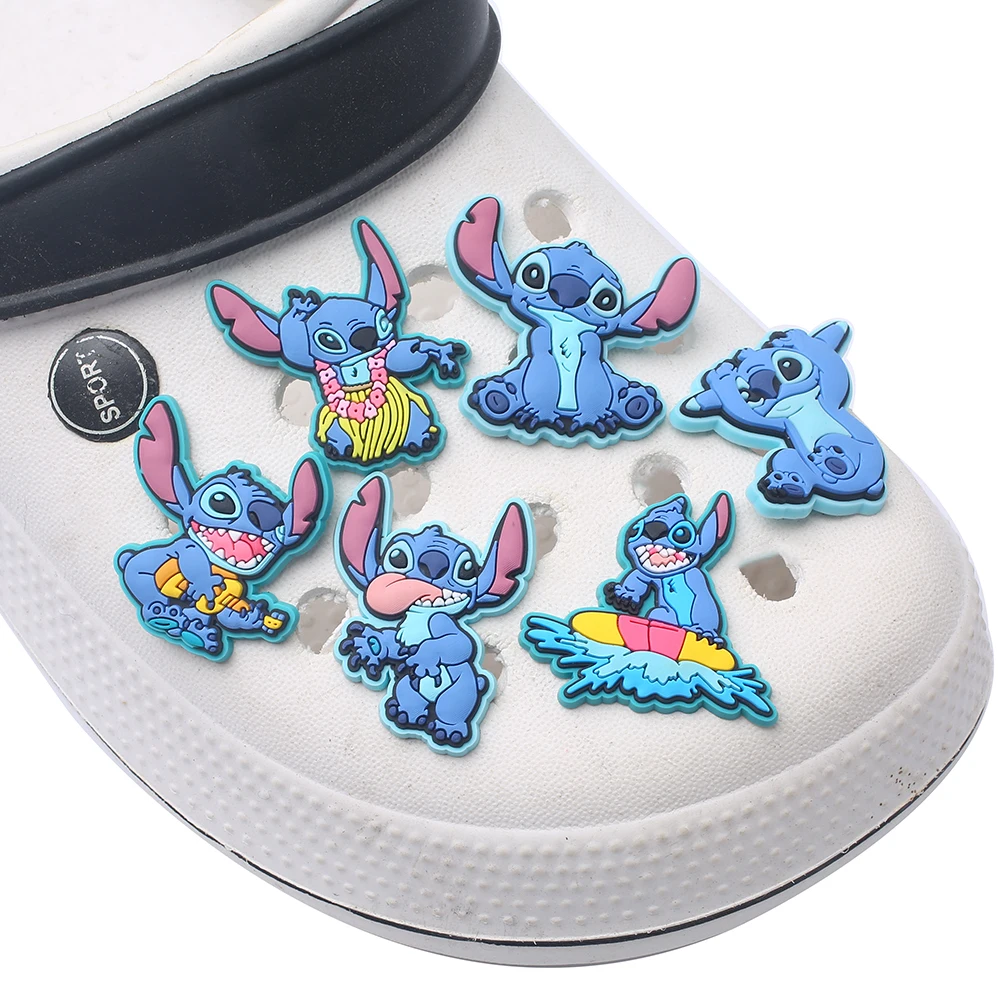 1pcs Stitch Snow White Cartoon series Shoe Charms Accessories Shoe Decorations Fit Wristband Classic Clog Charms Party Present