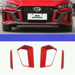 For Trumpchi GAC Empow 2022 2023 Exterior Accessories Front Fog Lights Lamps Eyelid Eyebrow Decoration Cover Trim  4PCS