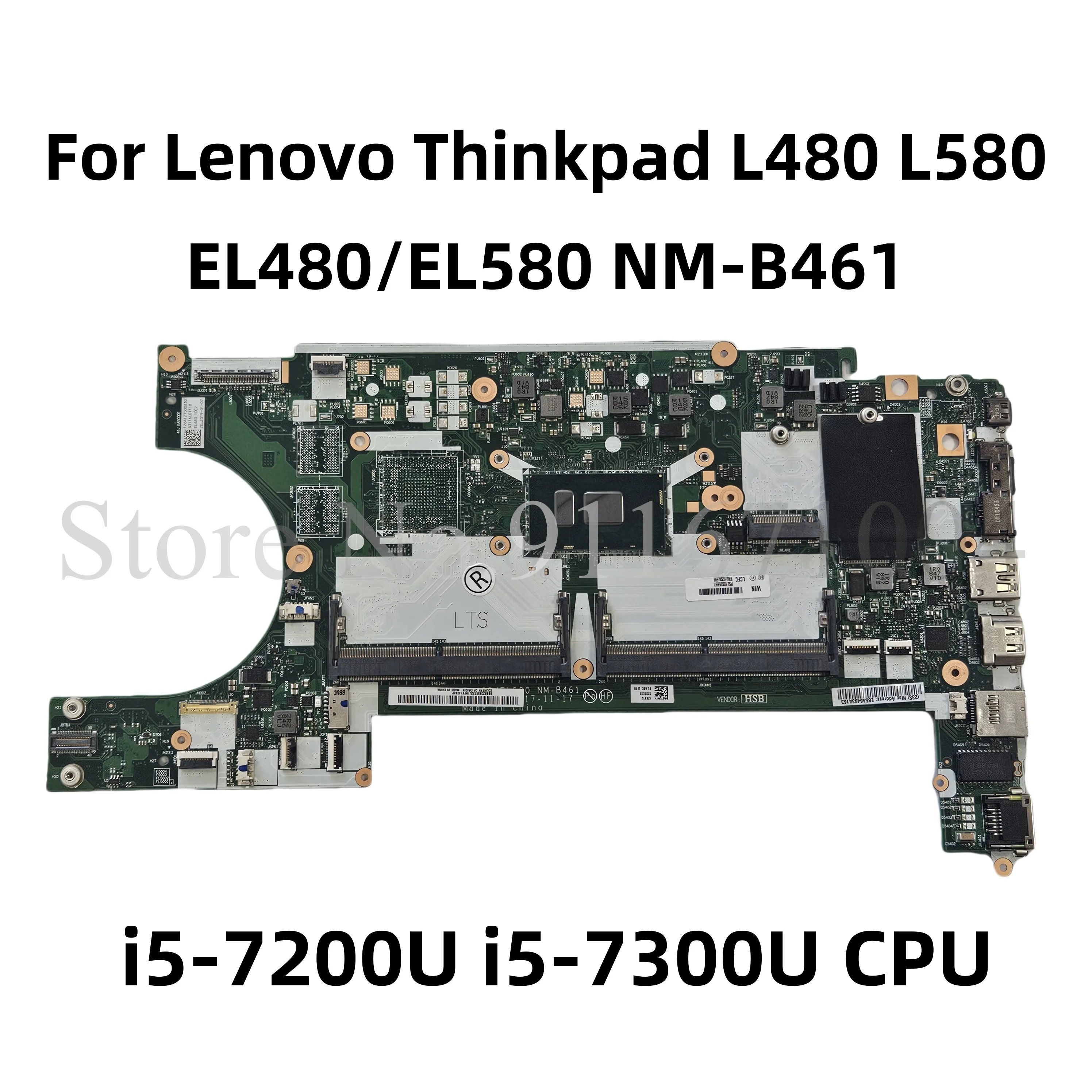 NEW Board NM-B461 For Lenovo Thinkpad L480 L580 Laptop Motherboard With i5-7200U i5-7300U CPU UMA 01LW293 01LW343 01LW375