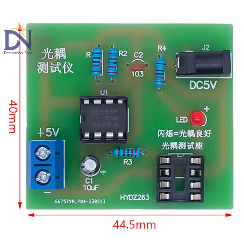 Optocoupler Tester Kit, Board Practice Welding, produto eletrônico DIY, peças sobressalentes