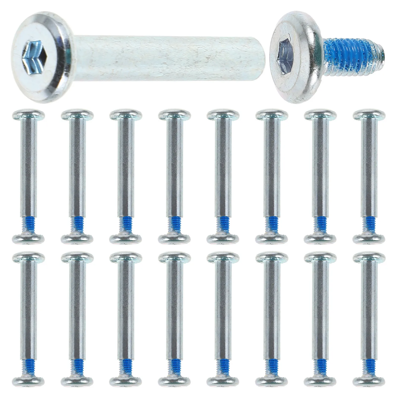 

20Pcs Skating Screw Kit High Strength Stainless Steel Roller Skate Axle Screws Efficient Easy Install Skating Gear Maintenance