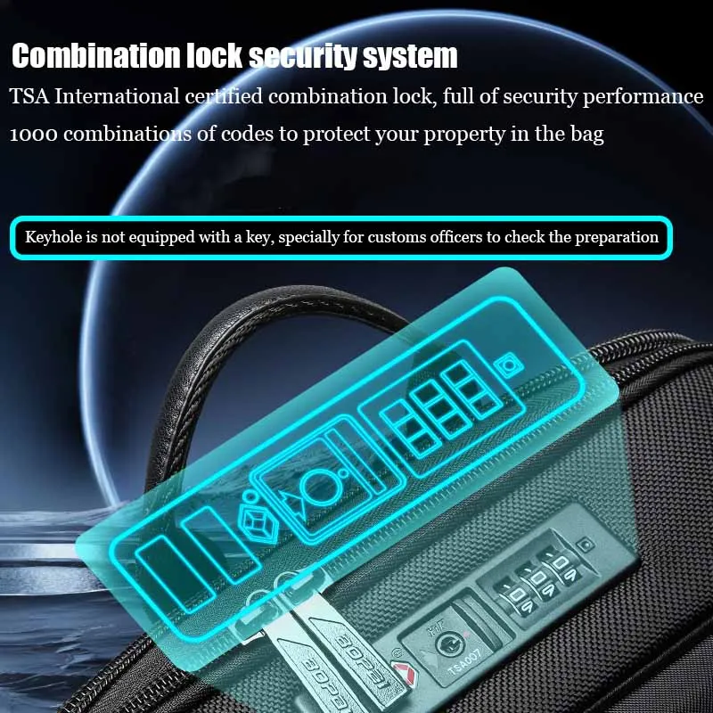 BOPAI Men Anti-Theft Waterproof EVA Hard Shell Carbon Gaming Pack E-Sports Laptop Backpack Business Travel Expandable Backpacks