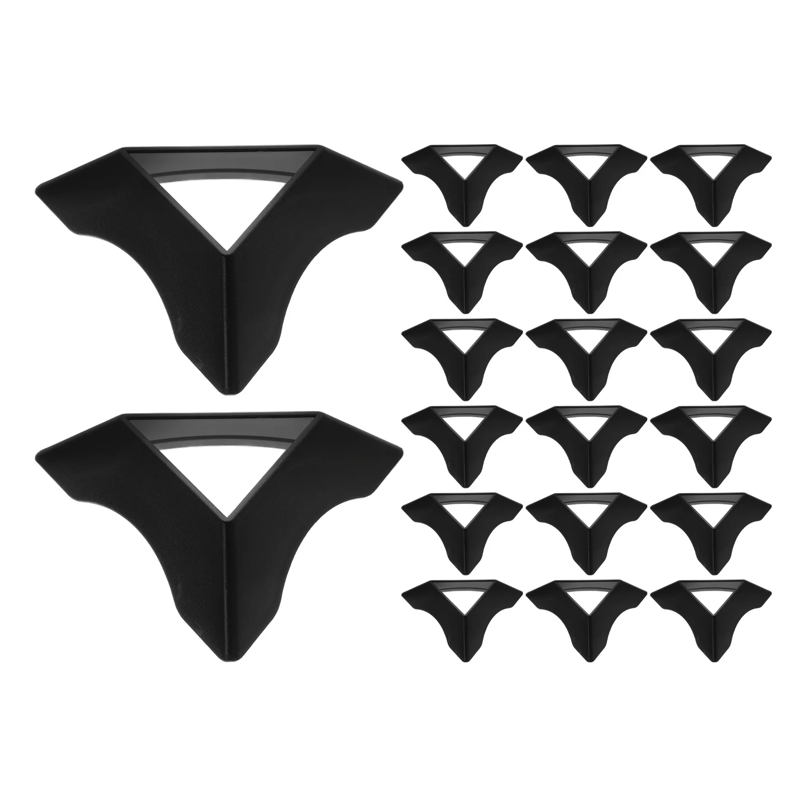 20 個のプラスチック三角形ベースキューブスタンドカラフルな三脚ホルダーパズルディスプレイ用調整可能な角度ポータブルサポートスタンド用