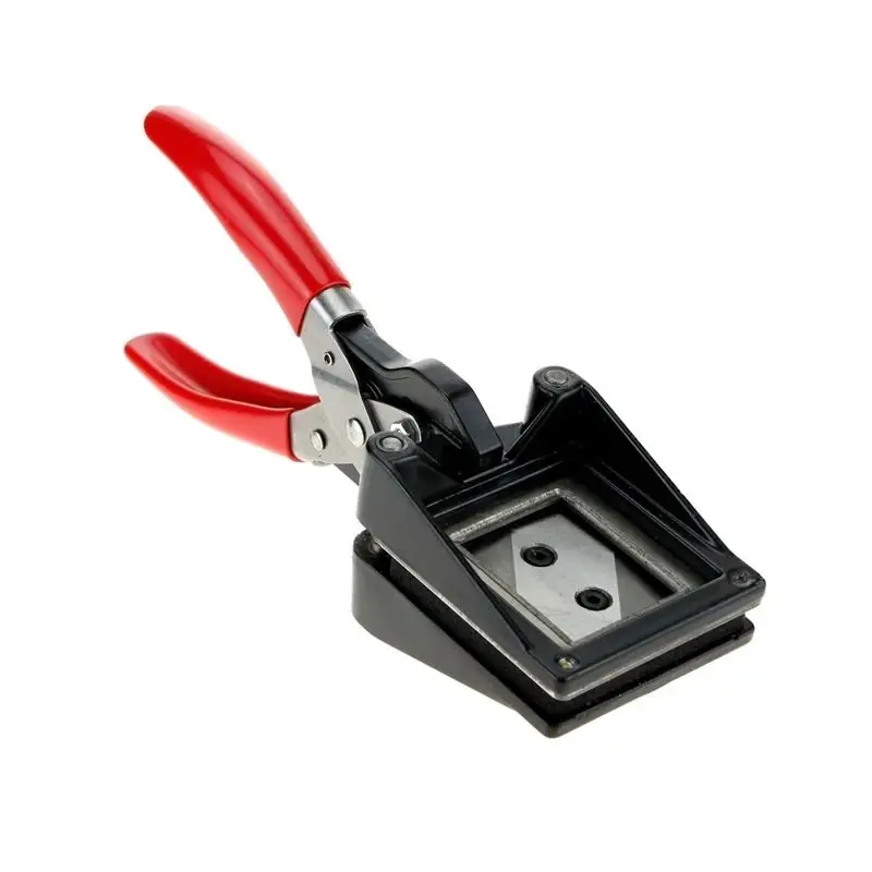 

ZEQUAN Manual Photo PVC Corner Cutter Machine Die Cut Paper Trimmer for ID Passport Card Cutting
