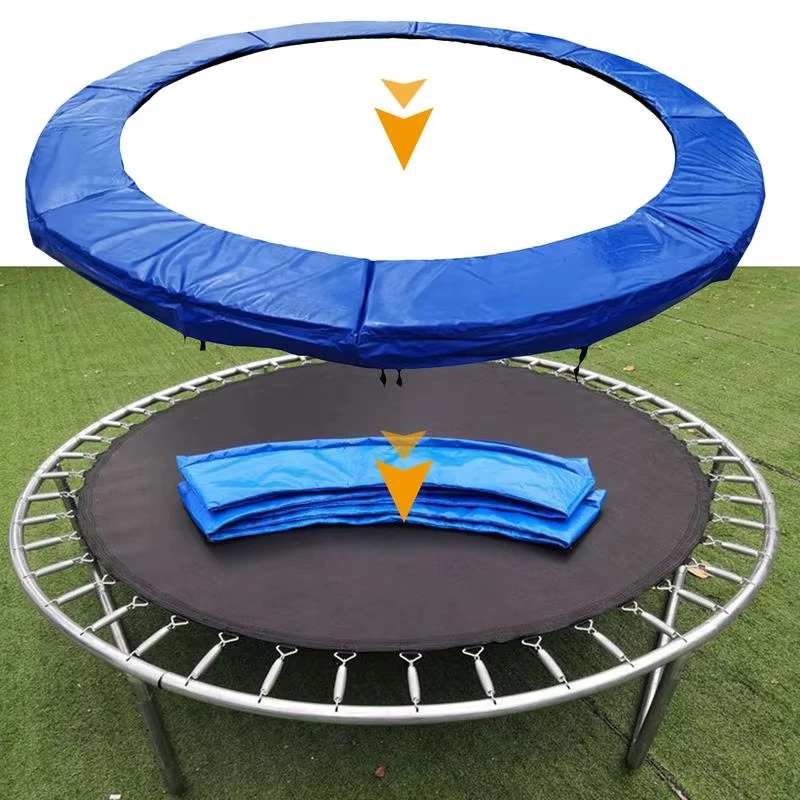 

6/8/10 Feet Trampoline Protection Mat Trampoline Safety Pad Round Spring Water-Resistant Protective Cover Home Sport Accessories