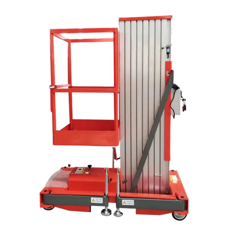 

mast lift straight mast personal man lift platform