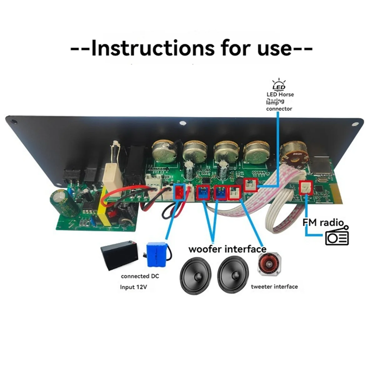 جديد D90 12 فولت سيارة بلوتوث مكبر للصوت مجلس AUX المدخلات لمكبر الصوت مضخم الصوت الصوت أمبير الاتحاد الأوروبي التوصيل