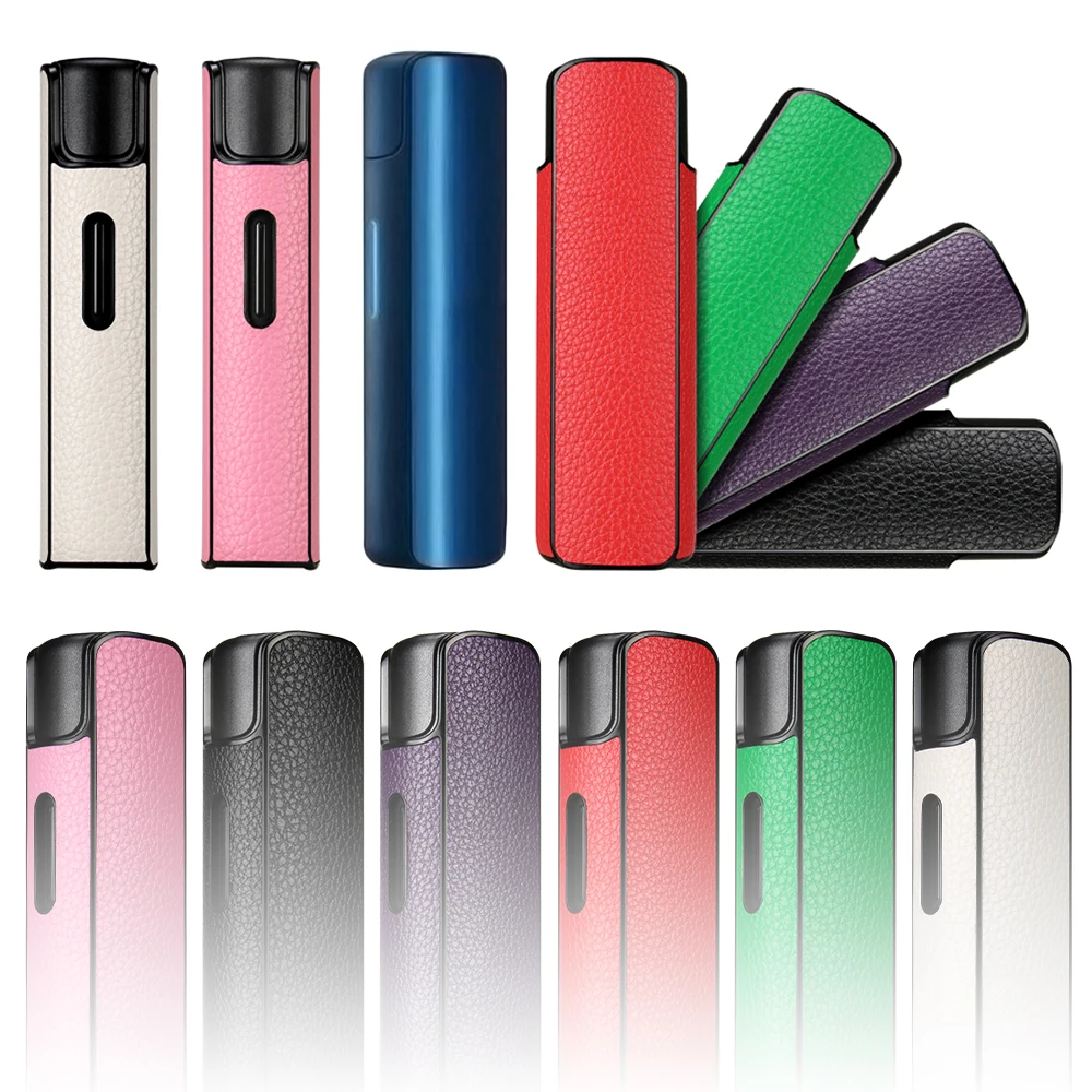 6 Colors Lichee Leather Case+PC for LIL Solid 2 0 Cases Replaceable E Smoking Box Cover for LIL Solid2 Accessories