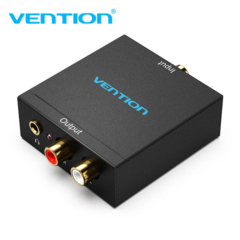 Vention Digital to Analog Audio Converter DAC Digital SPDIF Optical to Analog L/R RCA Converter for PS3 HD DVD PS4 TV Home new