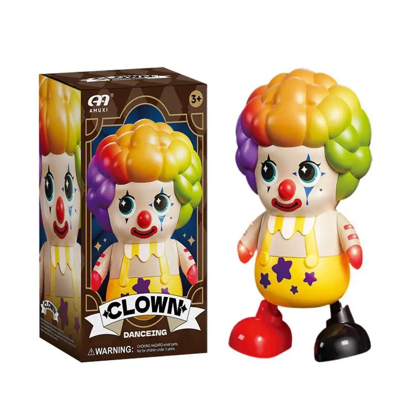 Electric Clown Toy Light Up Musical Circus Clown Table For Christmas Stocking Stuffers Promotes Montessori Intelligence game