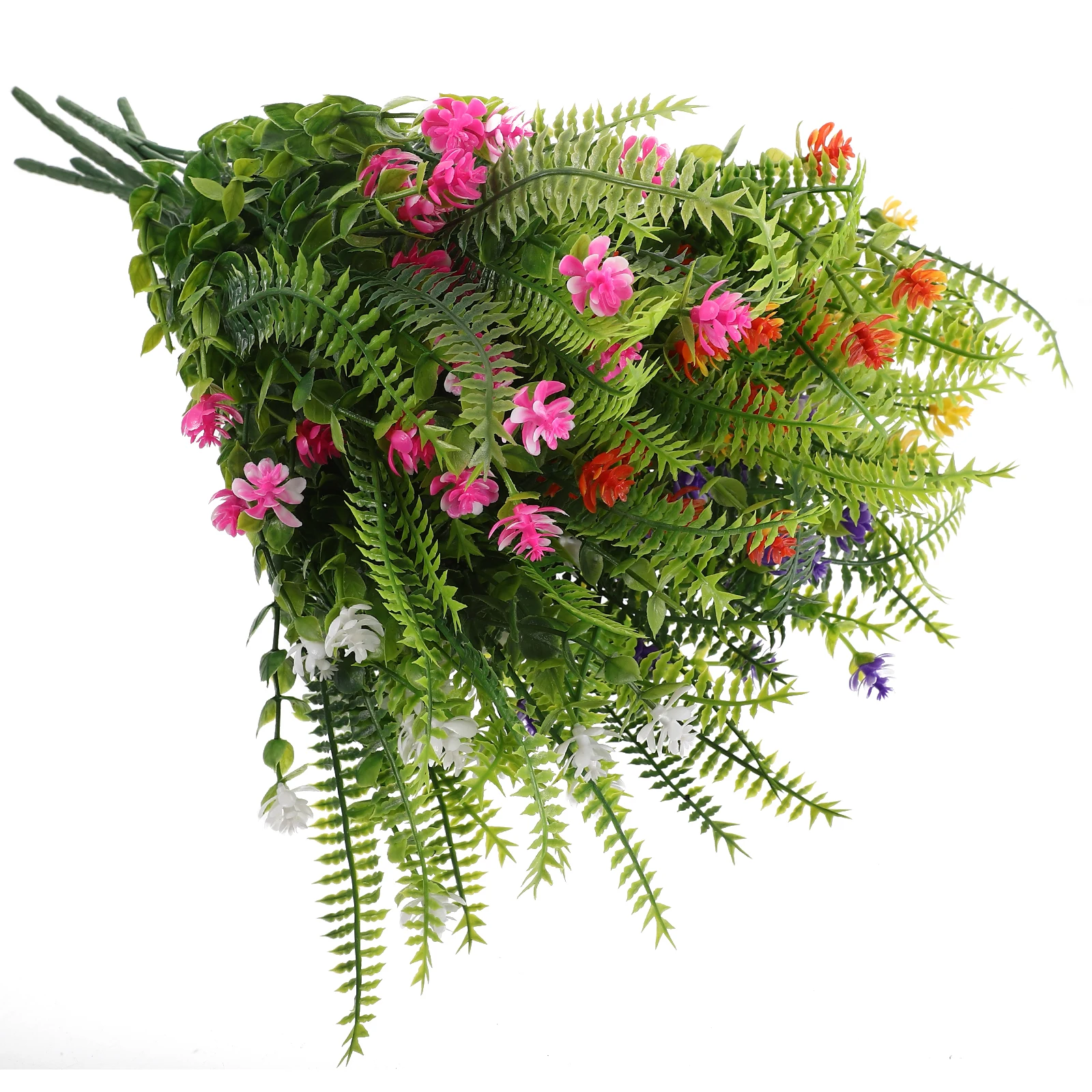 

5 Pcs Artificial Flowers Eucalyptus Camellia Grass Outdoor Decoration Floral Bouquet Home Office Spring Plants
