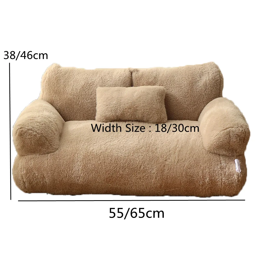 New Cat Plush Cotton Sofa Simple Home Cat and Dog Sleeping Bed Pet Winter Warm Mini Bed Cats Dogs Nest Pet Supplies