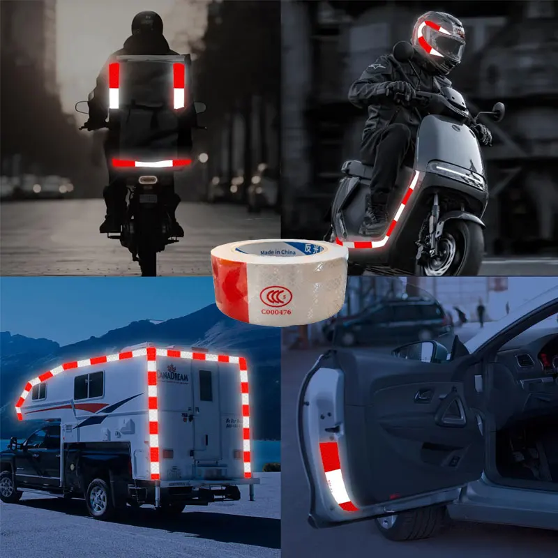 Reflective Film Car Stickers Reflective Tape Warning Reflective Stickers Reflective Tapes Traffic Safe Sign Stickers Reflective
