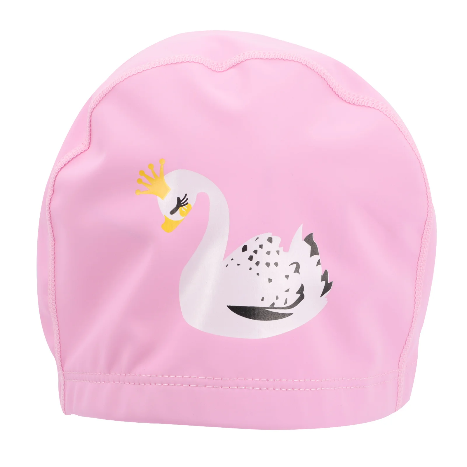 

PVC Swim Hat for Kids Waterproof Tear Resistant Swim Cap Elastic Fit for Children Swimming Bathing Swimming Hat