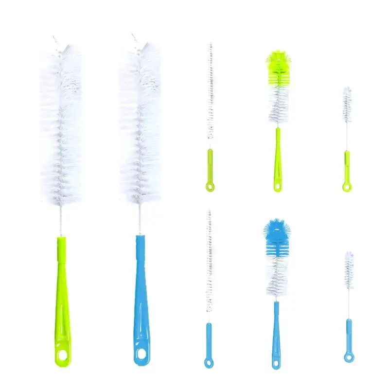 Drink bottles Glass scrubbers Cleaning brush 4Pcs Long Handle Cleaning Brush Sets For Narrow-mouth Baby Bottle cleaning tools