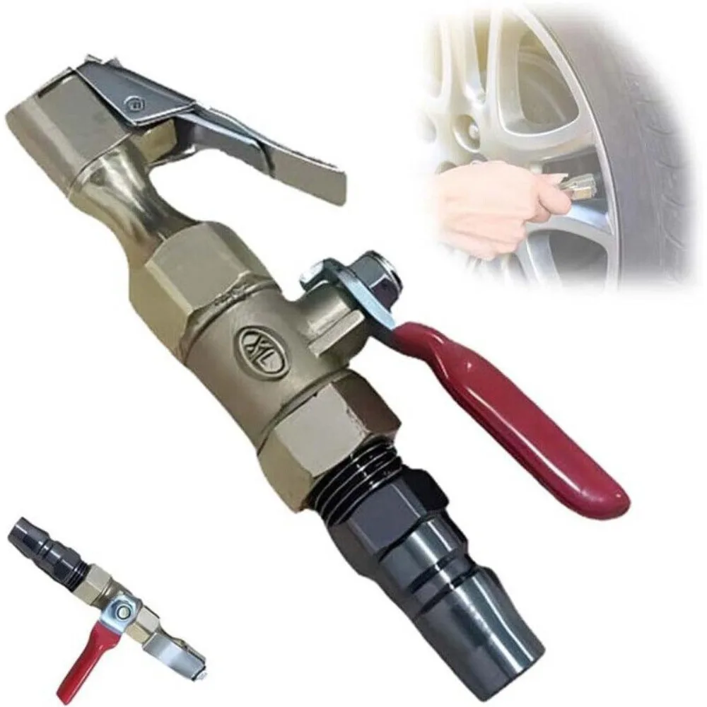 

Durable 9.5cm Tire Inflator Chuck Metal Car Tire Inflator Nozzle Quick Inflation Switch for Tire Inflation